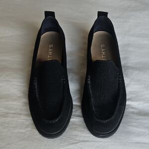 Rothy's Merino Wool Lug Loafer Onyx Black Size 7